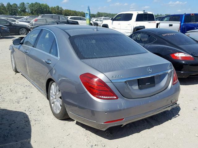 WDDUG8FB6FA155827 - 2015 MERCEDES-BENZ S 550 4MAT GRAY photo 3