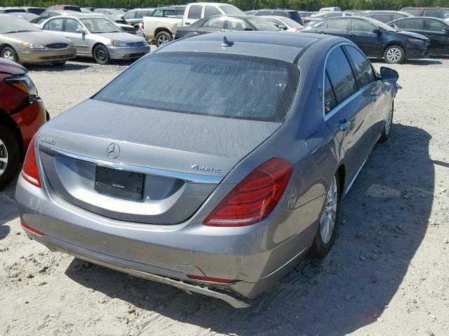 WDDUG8FB6FA155827 - 2015 MERCEDES-BENZ S 550 4MAT GRAY photo 4