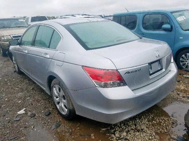 1HGCP26809A038824 - 2009 HONDA ACCORD EXL SILVER photo 3