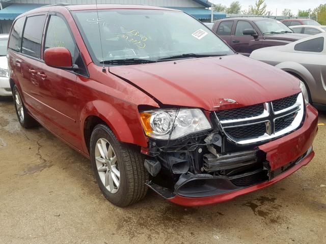 2C4RDGCGXER304818 - 2014 DODGE GRAND CARA BURGUNDY photo 1