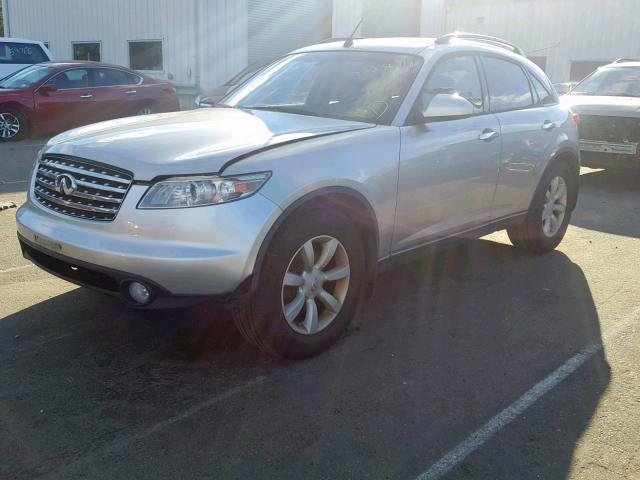 JNRAS08W54X222313 - 2004 INFINITI FX35 SILVER photo 2