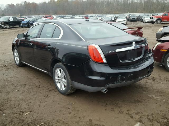 1LNHM93R49G615060 - 2009 LINCOLN MKS BLACK photo 3