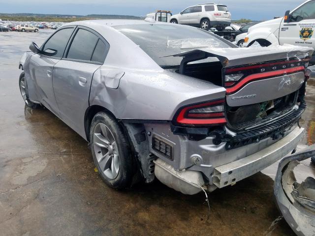 2C3CDXHG2HH523902 - 2017 DODGE CHARGER SX SILVER photo 3