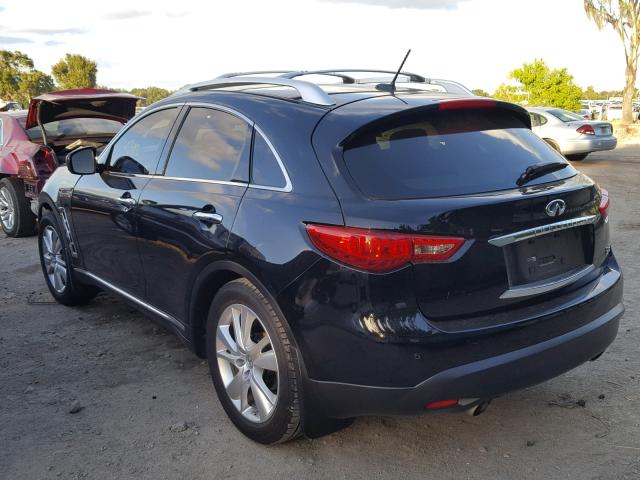 JN8CS1MW0DM171720 - 2013 INFINITI FX37 BLACK photo 3