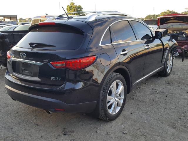 JN8CS1MW0DM171720 - 2013 INFINITI FX37 BLACK photo 4