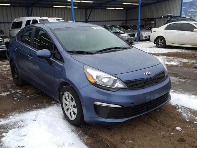 KNADM4A33G6697223 - 2016 KIA RIO LX BLUE photo 1