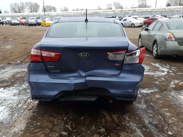 KNADM4A33G6697223 - 2016 KIA RIO LX BLUE photo 9