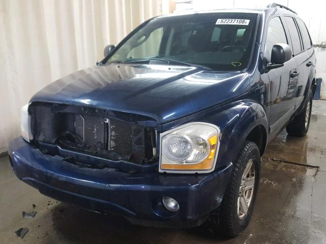 1D8HB48D25F553783 - 2005 DODGE DURANGO SL BLUE photo 2