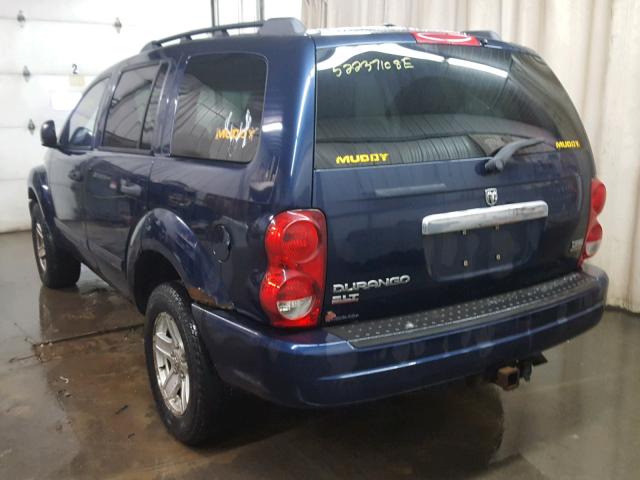 1D8HB48D25F553783 - 2005 DODGE DURANGO SL BLUE photo 3