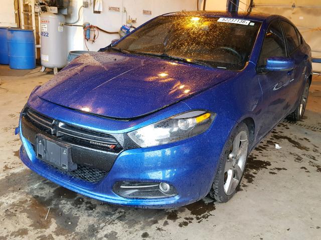 1C3CDFEB3ED673352 - 2014 DODGE DART GT BLUE photo 2