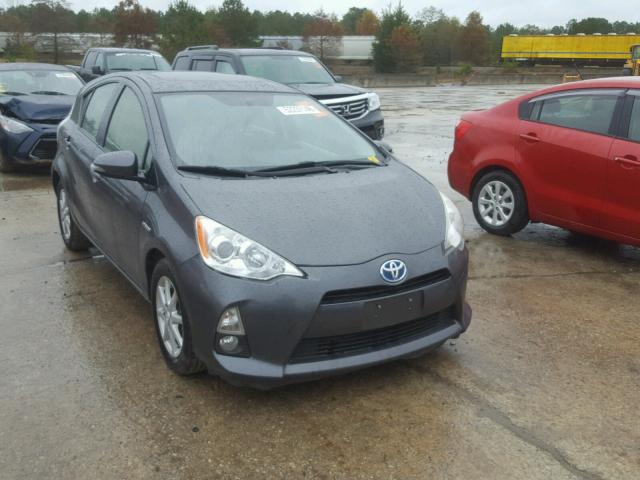 JTDKDTB38C1027144 - 2012 TOYOTA PRIUS C GRAY photo 1