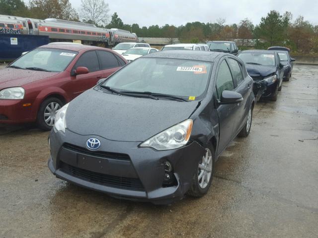 JTDKDTB38C1027144 - 2012 TOYOTA PRIUS C GRAY photo 2