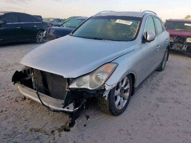 JNKAJ09E88M306821 - 2008 INFINITI EX35 BASE SILVER photo 2