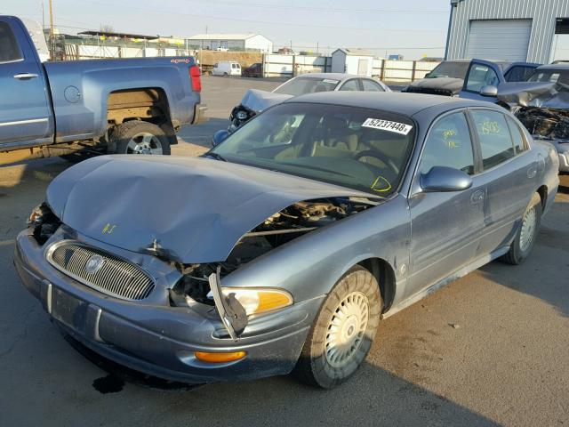 1G4HP54K3Y4260268 - 2000 BUICK LESABRE CU BLUE photo 2