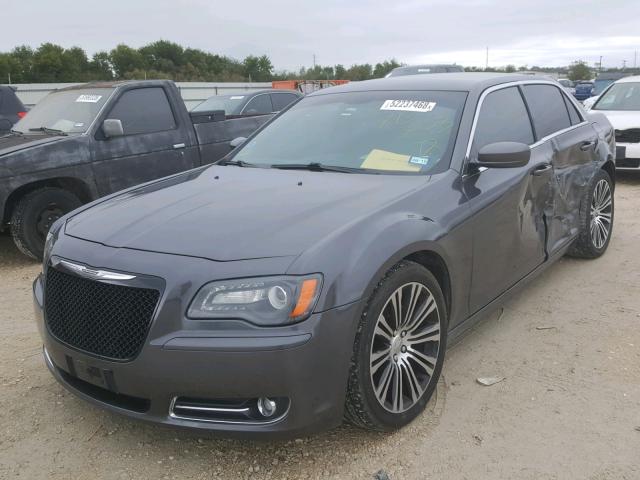 2C3CCABG2DH713203 - 2013 CHRYSLER 300 V6 GRAY photo 2