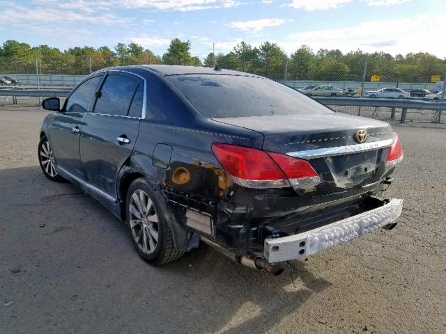 4T1BK3DB7BU403206 - 2011 TOYOTA AVALON BAS BLACK photo 3