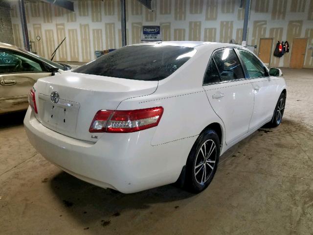 4T1BF3EK8AU508967 - 2010 TOYOTA CAMRY BASE WHITE photo 4