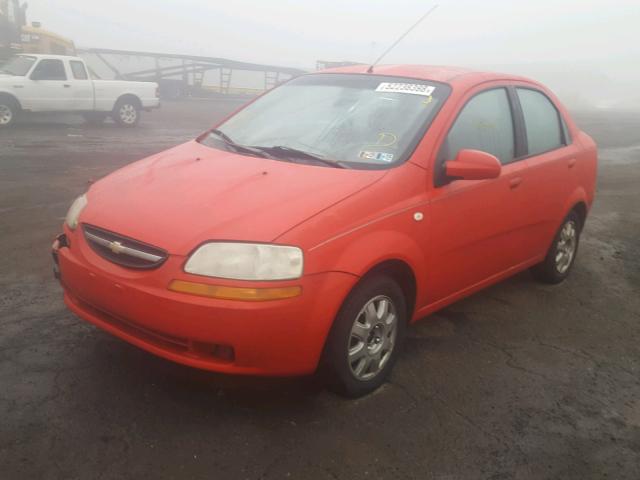 KL1TD52645B446168 - 2005 CHEVROLET AVEO BASE Qırmızı foto 2