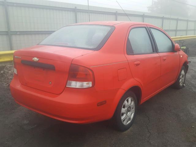 KL1TD52645B446168 - 2005 CHEVROLET AVEO BASE Qırmızı foto 4