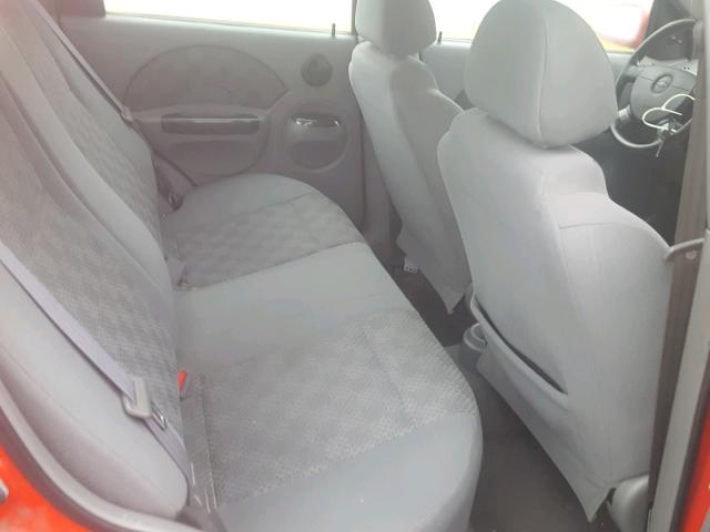 KL1TD52645B446168 - 2005 CHEVROLET AVEO BASE Qırmızı foto 6