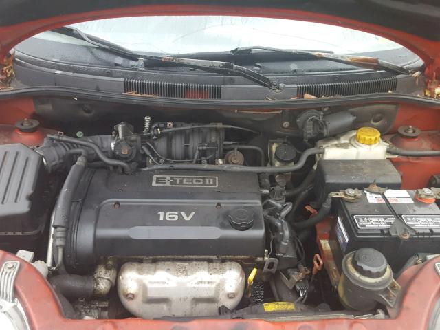 KL1TD52645B446168 - 2005 CHEVROLET AVEO BASE Qırmızı foto 7