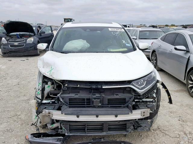 2HKRW2H84JH608586 - 2018 HONDA CR-V EXL WHITE photo 9