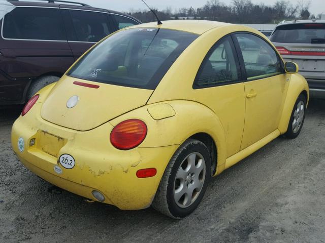 3VWCK21CX3M404997 - 2003 VOLKSWAGEN NEW BEETLE YELLOW photo 4