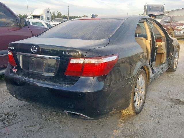 JTHBL46F785061622 - 2008 LEXUS LS 460 BLACK photo 4