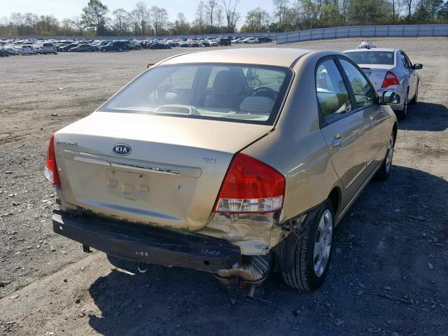 KNAFE222495665888 - 2009 KIA SPECTRA EX GOLD photo 4