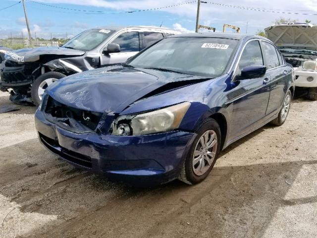 1HGCP26399A066447 - 2009 HONDA ACCORD LX BLUE photo 2