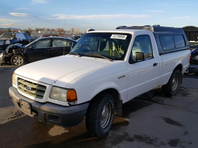 1FTYR10D11PB67008 - 2001 FORD RANGER WHITE photo 2