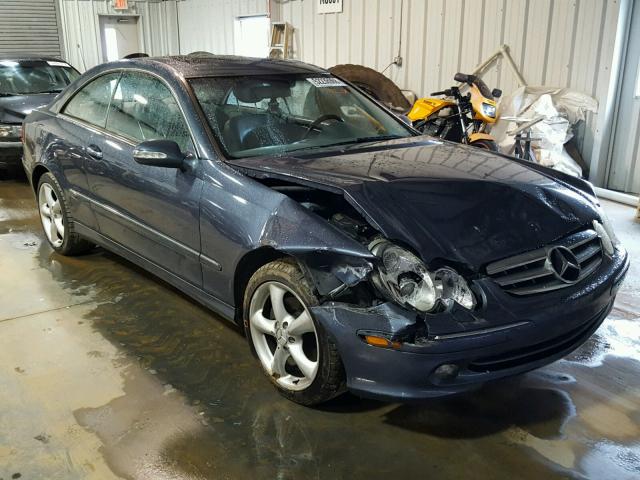 WDBTJ65J74F081188 - 2004 MERCEDES-BENZ CLK 320C BLUE photo 1