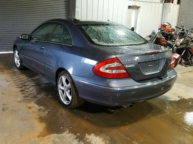 WDBTJ65J74F081188 - 2004 MERCEDES-BENZ CLK 320C BLUE photo 3