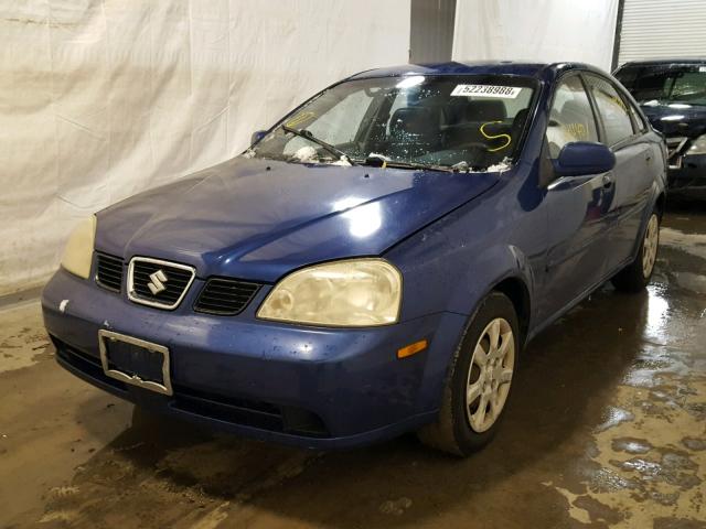 KL5JD52Z64K048877 - 2004 SUZUKI FORENZA S BLUE photo 2