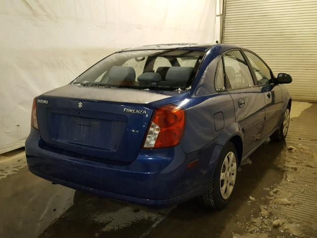 KL5JD52Z64K048877 - 2004 SUZUKI FORENZA S BLUE photo 4