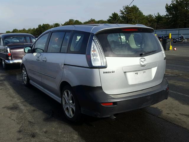 JM1CR29L980323146 - 2008 MAZDA 5 SILVER photo 3