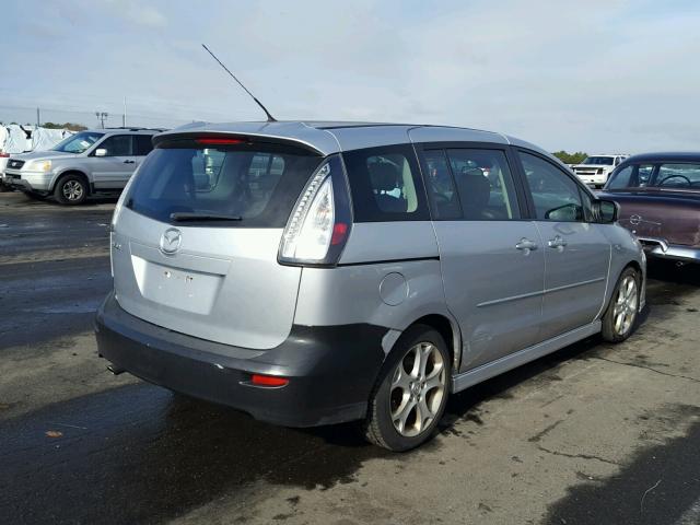 JM1CR29L980323146 - 2008 MAZDA 5 SILVER photo 4