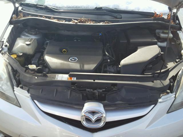 JM1CR29L980323146 - 2008 MAZDA 5 SILVER photo 7