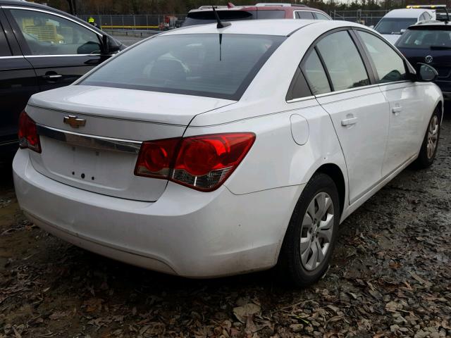 1G1PC5SH7C7137639 - 2012 CHEVROLET CRUZE LS WHITE photo 4