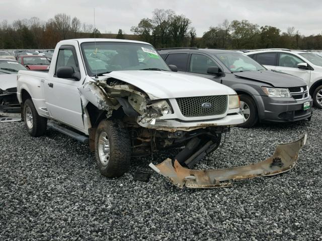 1FTYR10E91PA76884 - 2001 FORD RANGER WHITE photo 1