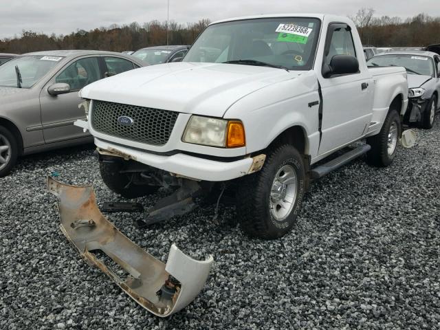 1FTYR10E91PA76884 - 2001 FORD RANGER WHITE photo 2