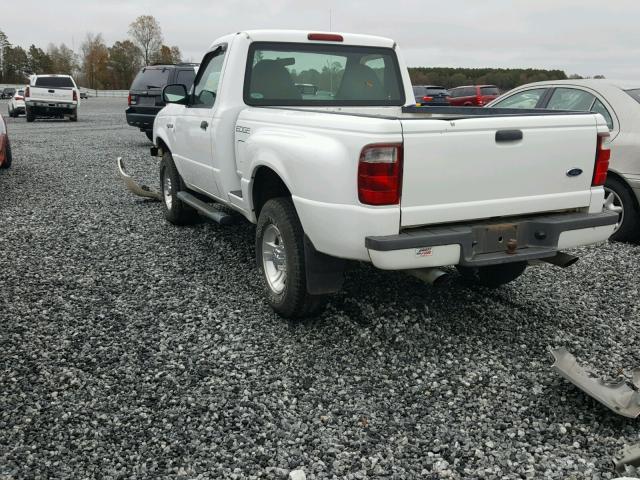 1FTYR10E91PA76884 - 2001 FORD RANGER WHITE photo 3