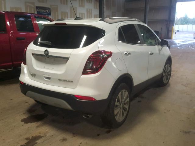 KL4CJASB4JB574700 - 2018 BUICK ENCORE PRE WHITE photo 4