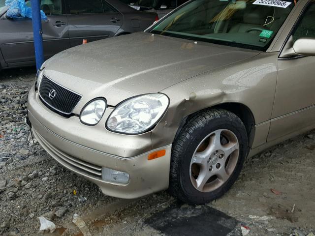 JT8BD68S4Y0085134 - 2000 LEXUS GS 300 BEIGE photo 9