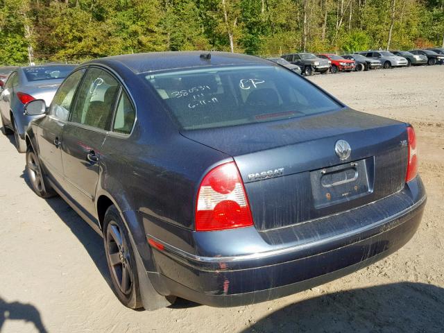 WVWRH63B74P243690 - 2004 VOLKSWAGEN PASSAT GLX BLACK photo 3