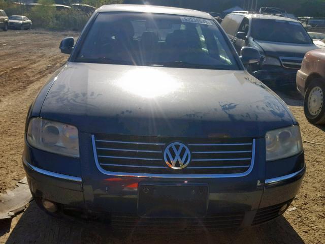 WVWRH63B74P243690 - 2004 VOLKSWAGEN PASSAT GLX BLACK photo 9