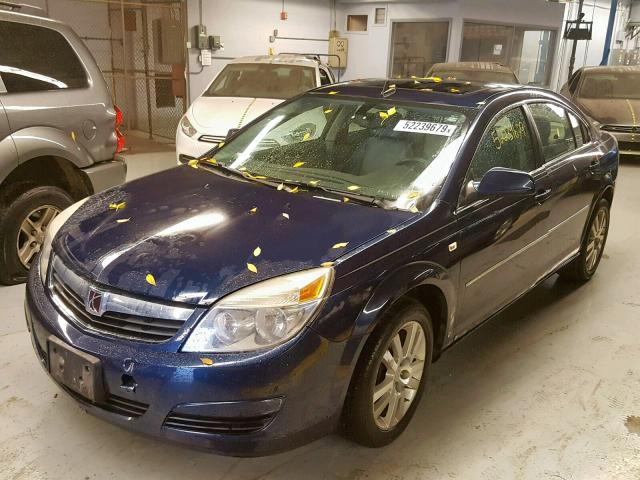 1G8ZS57N48F151118 - 2008 SATURN AURA XE BLUE photo 2