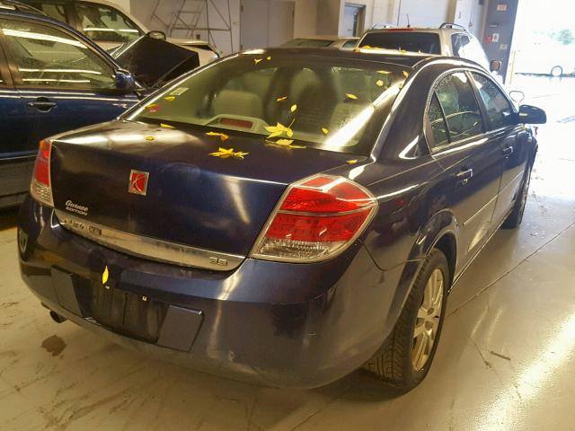 1G8ZS57N48F151118 - 2008 SATURN AURA XE BLUE photo 4