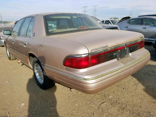 2MELM75W0TX643833 - 1996 MERCURY GRAND MARQ BEIGE photo 3