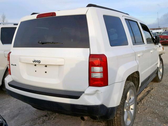 1C4NJRAB3DD243274 - 2013 JEEP PATRIOT WHITE photo 4